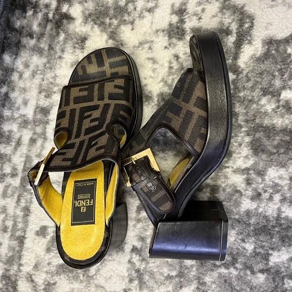 Fendi zucca sandals - Picture 2 of 3